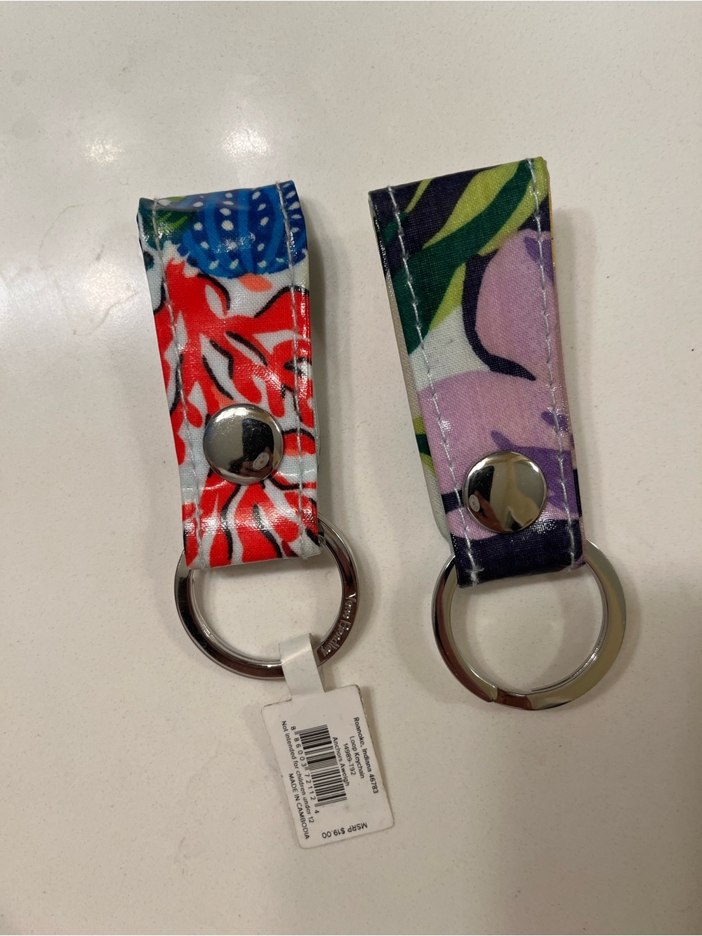 NWT Vera Bradley Key Rings